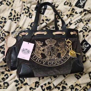 Juicy Couture Black and Gold Women's Bag